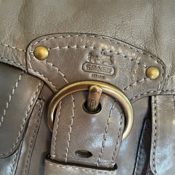 Coach Leather Shoulder bag - Gray - Picture 4 of 13